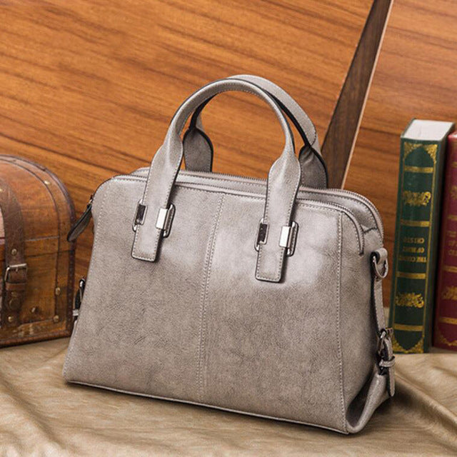 Women Totes Luxury Handbags Double Zipper Design Ladies Shoulder Bags Designer Real Cowhide Handbag Sac A Main