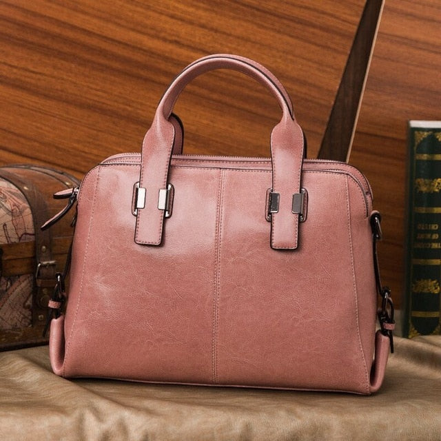 Women Totes Luxury Handbags Double Zipper Design Ladies Shoulder Bags Designer Real Cowhide Handbag Sac A Main