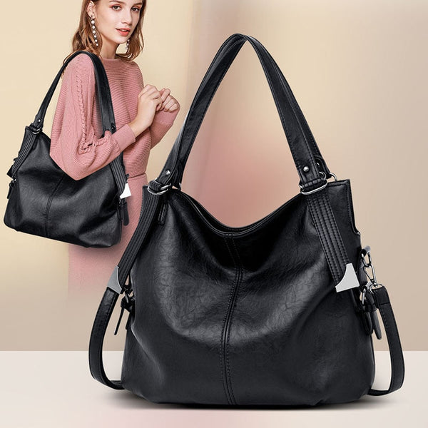 Women Designer Bag Large Capacity Real Leather Sheepskin Luxury Ladies Shoulder Bag