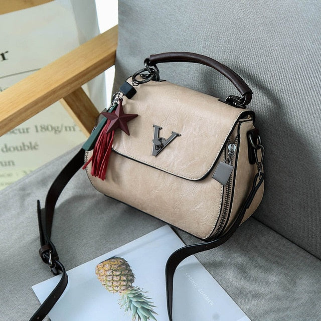 Luxury Genuine Leather Womens Shoulder Crossbody Bag