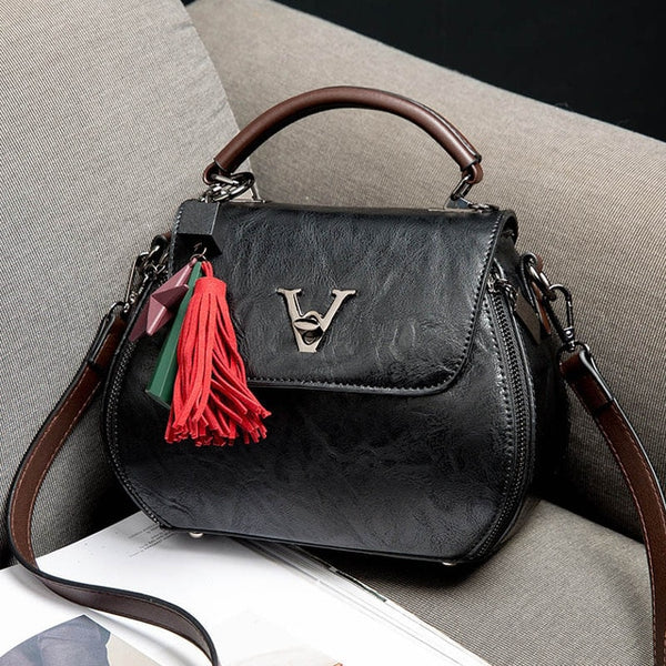 Luxury Genuine Leather Womens Shoulder Crossbody Bag
