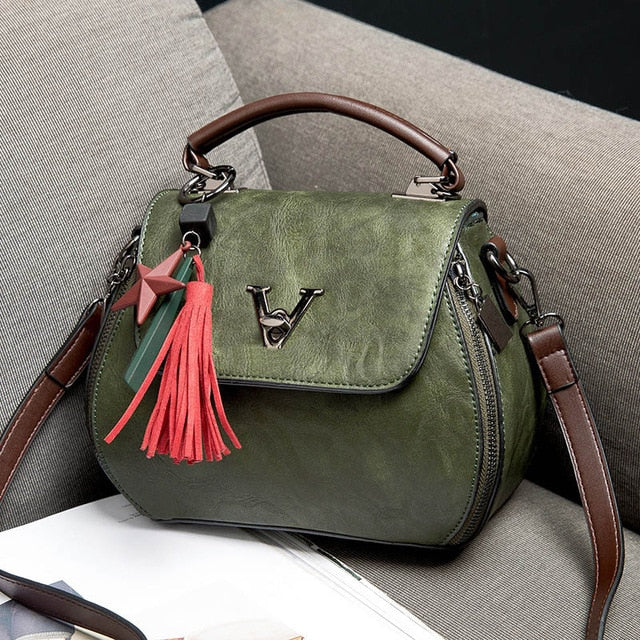 Luxury Genuine Leather Womens Shoulder Crossbody Bag