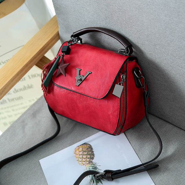 Luxury Genuine Leather Womens Shoulder Crossbody Bag