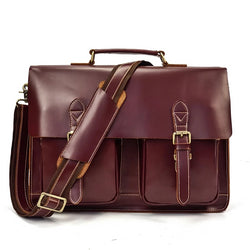 Women Briefcase Red Real Leather Laptop Bags Female Male Ladies Work Tote Casual Messenger Bag Office Portfolio