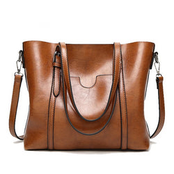 Womens Tote Bag High Quality Leather Female Shoulder Bag Causal