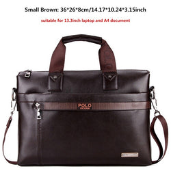 Mens Business Briefcase Bag Leather Laptop Bag Casual Man Bag Shoulder bags