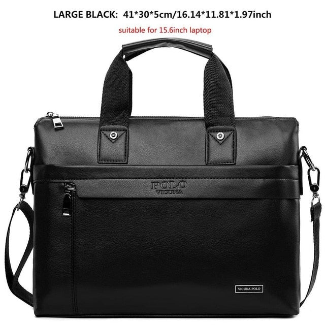 Mens Business Briefcase Bag Leather Laptop Bag Casual Man Bag Shoulder bags