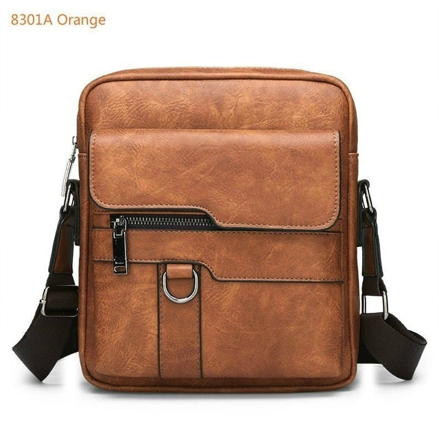 Mens Briefcase Bags Business Leather Bag Shoulder Messenger Bags Work Handbag 14 Inch