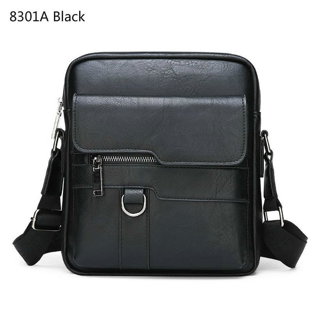 Mens Briefcase Bags Business Leather Bag Shoulder Messenger Bags Work Handbag 14 Inch