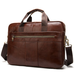 men's briefcase bag genuine leather laptop bag business office portable laptop shoulder bag