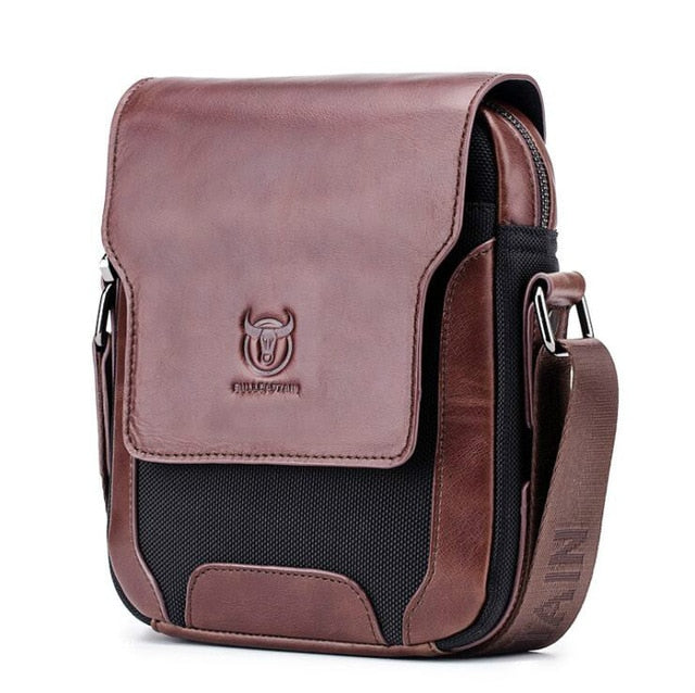 Mens Messenger Bag , Genuine Leather Shoulder Bags Business Crossbody Casual Bag