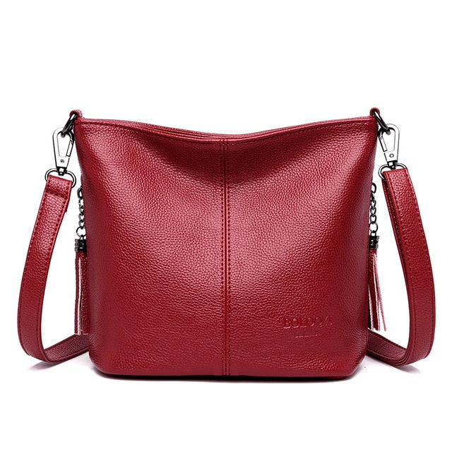 Womans Genuine Leather Luxury Shoulder Fashion Crossbody Bag