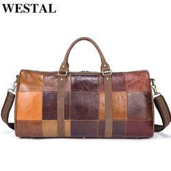 Large Luggage Bag Genuine Leather Travel Bag