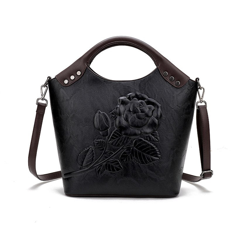 Designer Retro Floral Shoulder Bag for Ladies