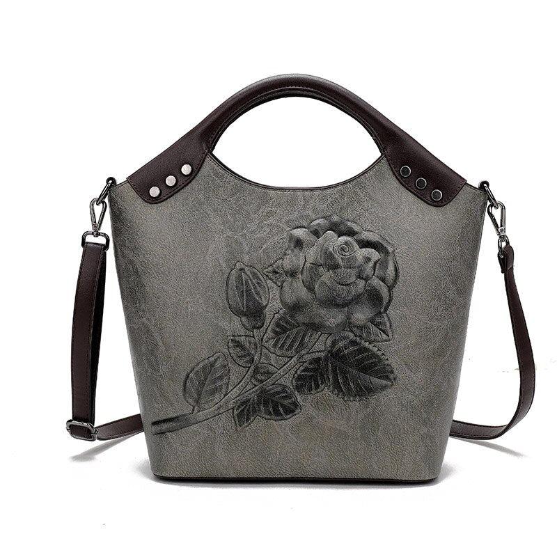 Designer Retro Floral Shoulder Bag for Ladies