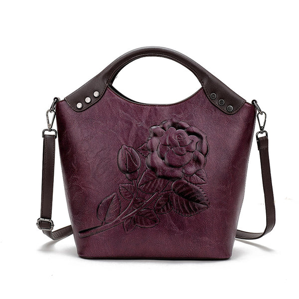 Designer Retro Floral Shoulder Bag for Ladies