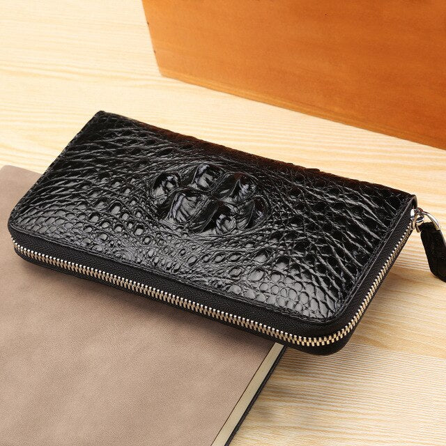 Man Long Fund Genuine Leather More Function Wallet