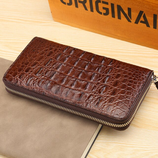 Man Long Fund Genuine Leather More Function Wallet