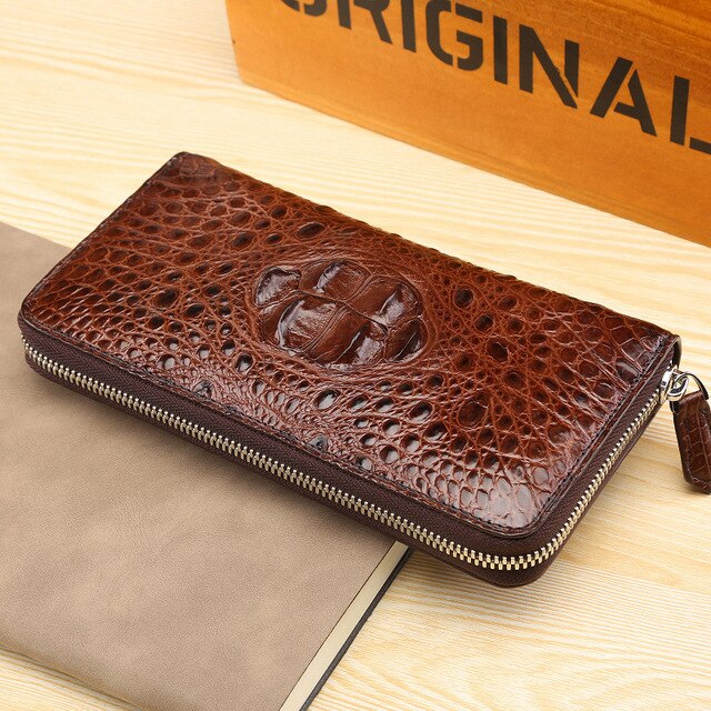 Man Long Fund Genuine Leather More Function Wallet