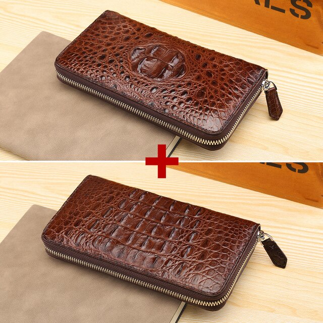 Man Long Fund Genuine Leather More Function Wallet