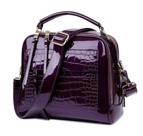 Classy High Quality Patent Leather Womens Handbag