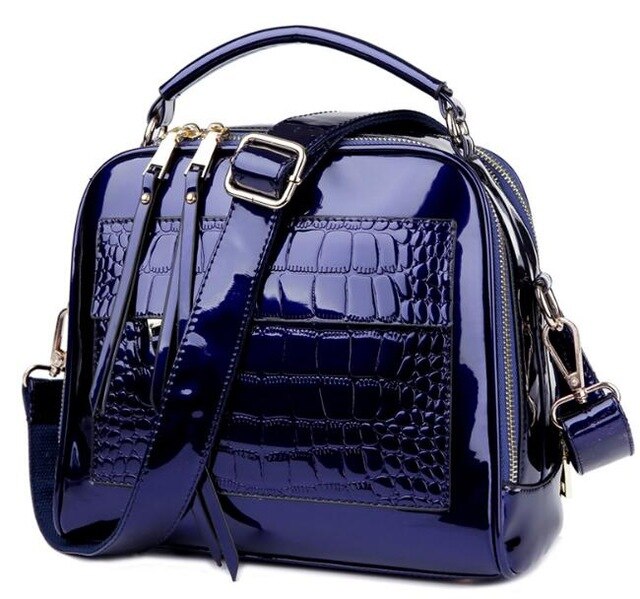 Classy High Quality Patent Leather Womens Handbag