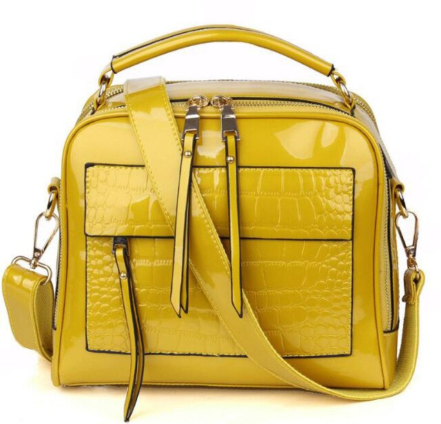 Classy High Quality Patent Leather Womens Handbag