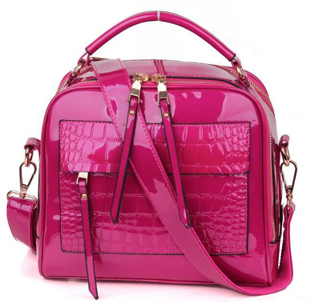 Classy High Quality Patent Leather Womens Handbag