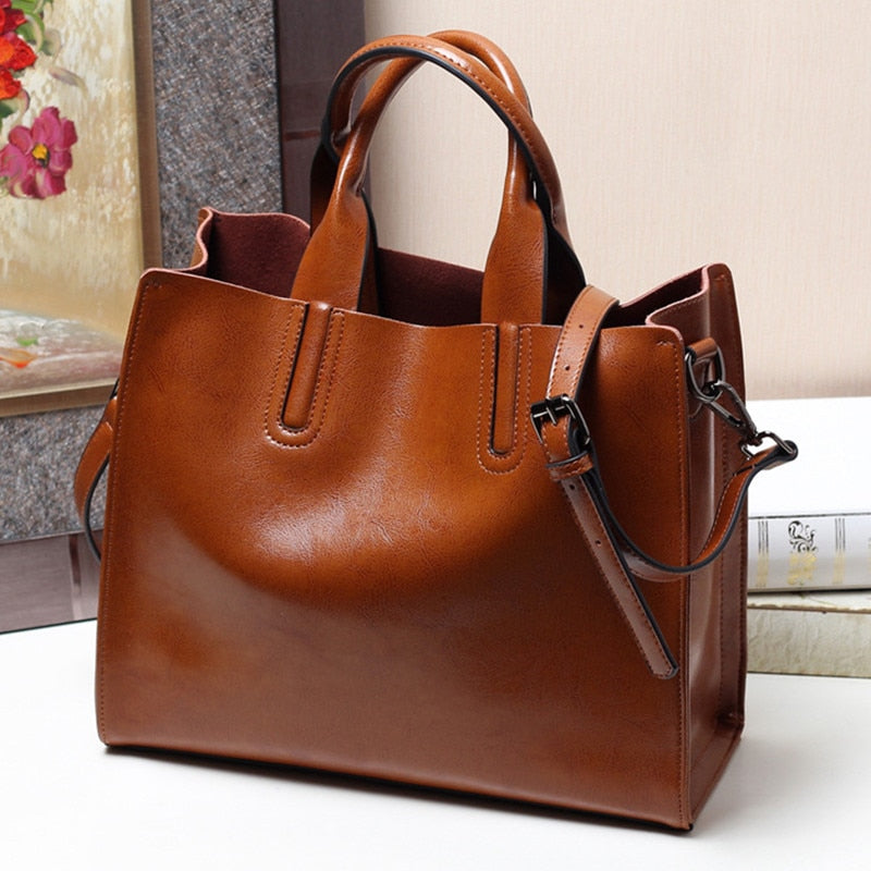 Women Designer Handbags Brand Cowhide Genuine Leather Women Shoulder Messenger Bag Elegant tote Handbag