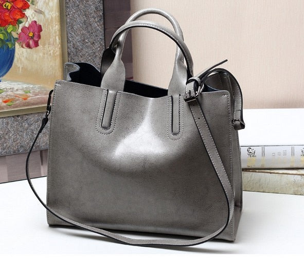 Women Designer Handbags Brand Cowhide Genuine Leather Women Shoulder Messenger Bag Elegant tote Handbag