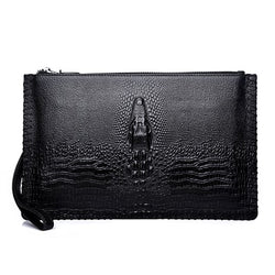 Men Wallet Genuine Leather Purses Long Wallet Vintage Handy Bag High-Capacity Card Holder