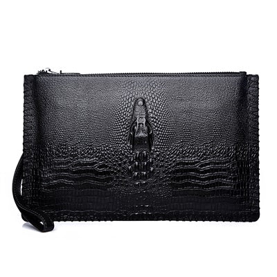 Men Wallet Genuine Leather Purses Long Wallet Vintage Handy Bag High-Capacity Card Holder