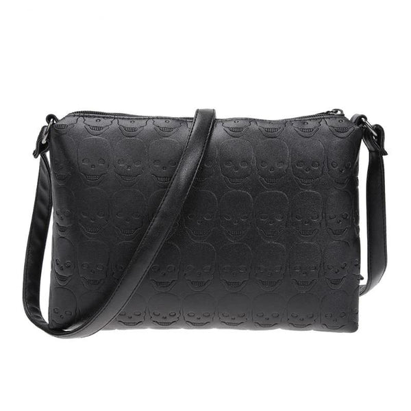 Leather Zipper Envelope Crossbody Bag for Woman