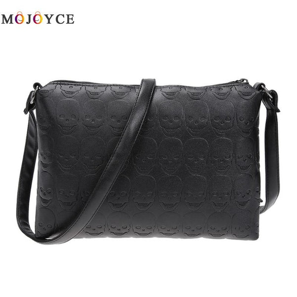 Leather Zipper Envelope Crossbody Bag for Woman