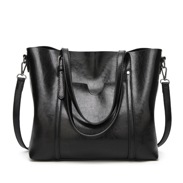 Womens Tote Bag High Quality Leather Female Shoulder Bag Causal