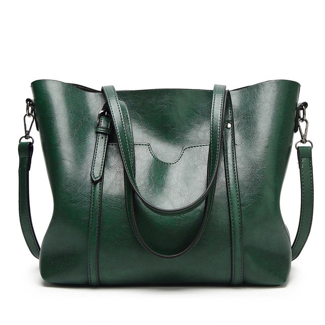 Womens Tote Bag High Quality Leather Female Shoulder Bag Causal