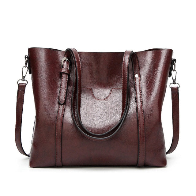 Womens Tote Bag High Quality Leather Female Shoulder Bag Causal