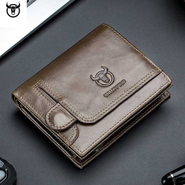 Men Wallet Genuine Leather Men's Purse Design male Wallets With Zipper Coin Pocket Card Holder Luxury Wallet