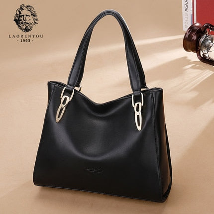 Women Leather Bag Classy Chic Tote Shoulder Bags Female Large Capacity Tote & Woman Handbag Lady Luxury Handbags