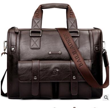 Men's Briefcase Male Shoulder Bag Real Leather Men Messenger Bag Travel Computer Bag