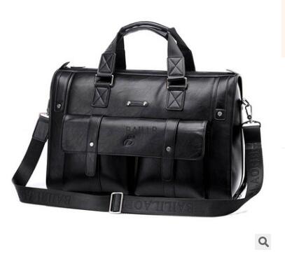 Men's Briefcase Male Shoulder Bag Real Leather Men Messenger Bag Travel Computer Bag