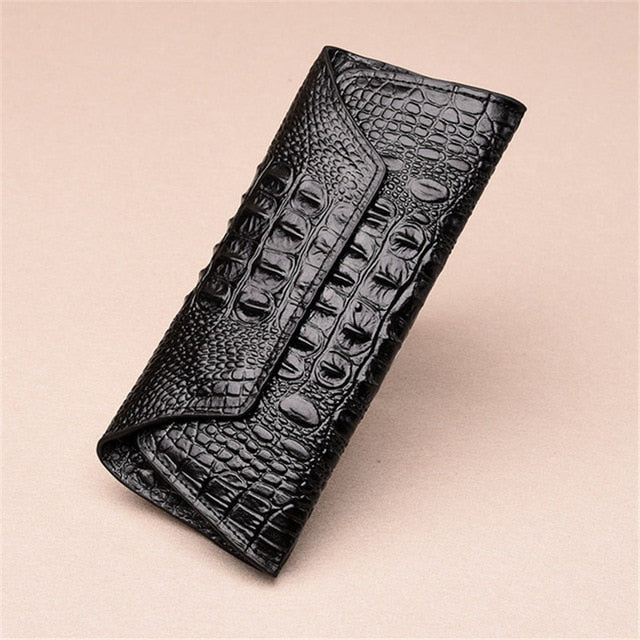 Women Wallets Long crocodile Real Leather Wallet Female Serpentine Clutch Coin Purse Card Holder