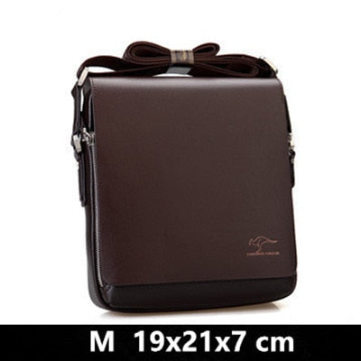 Mens Soft Leather Shoulder Travel Bag Business office Computer laptop bag Cover Messenger Bag Kangaroo