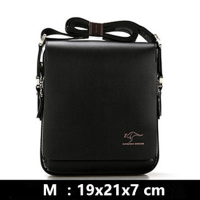 Mens Soft Leather Shoulder Travel Bag Business office Computer laptop bag Cover Messenger Bag Kangaroo