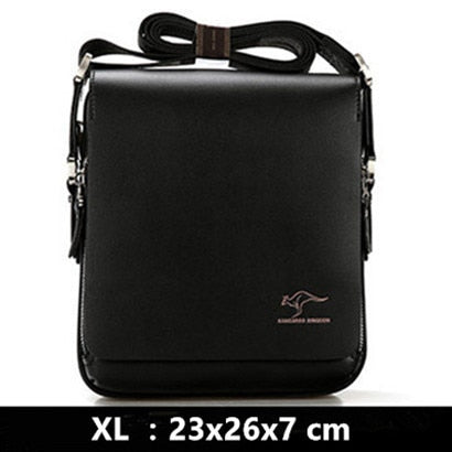 Mens Soft Leather Shoulder Travel Bag Business office Computer laptop bag Cover Messenger Bag Kangaroo